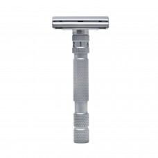 Aparelho De Barbear - Safety Razor Rockwell Model T2 Ajustável Brushed Chrome